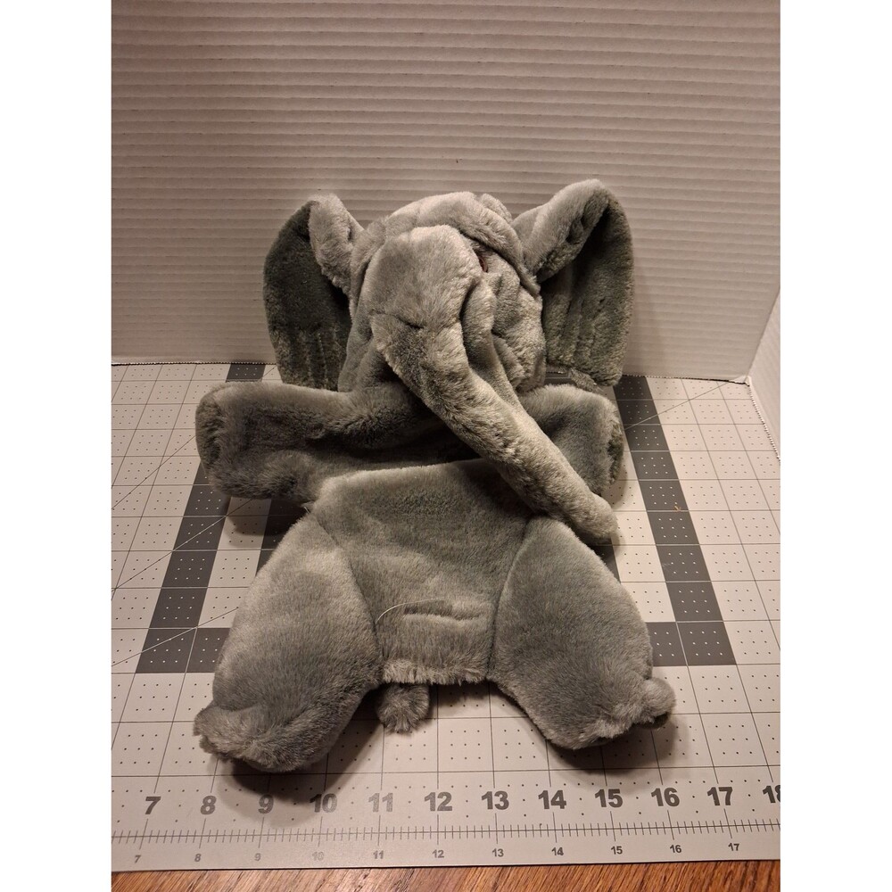 Furrytails Gray Elephant Plush Hand Puppet